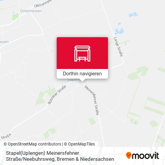 Stapel(Uplengen) Meinersfehner Straße / Neebuhrsweg Karte