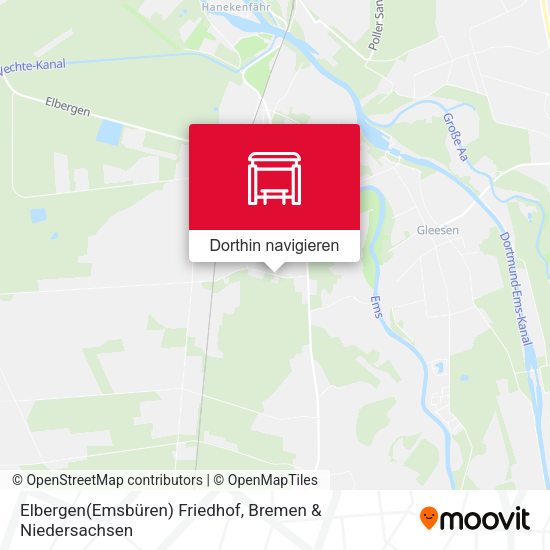 Elbergen(Emsbüren) Friedhof Karte