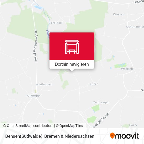 Bensen(Sudwalde) Karte