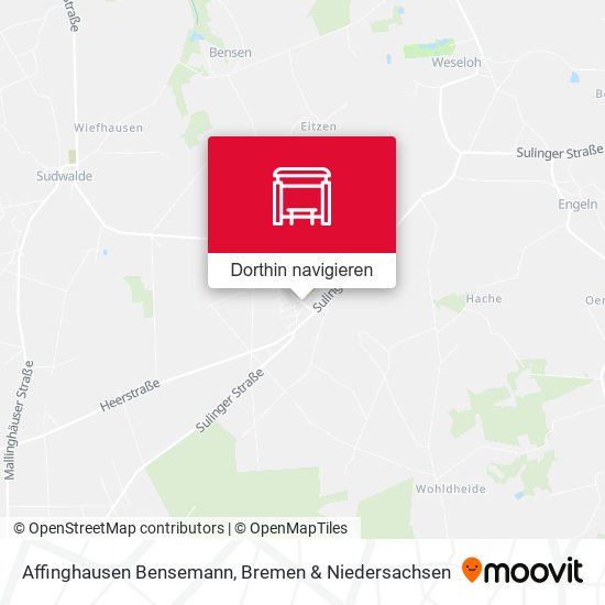 Affinghausen Bensemann Karte