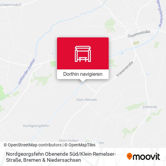Nordgeorgsfehn Obenende Süd / Klein-Remelser-Straße Karte