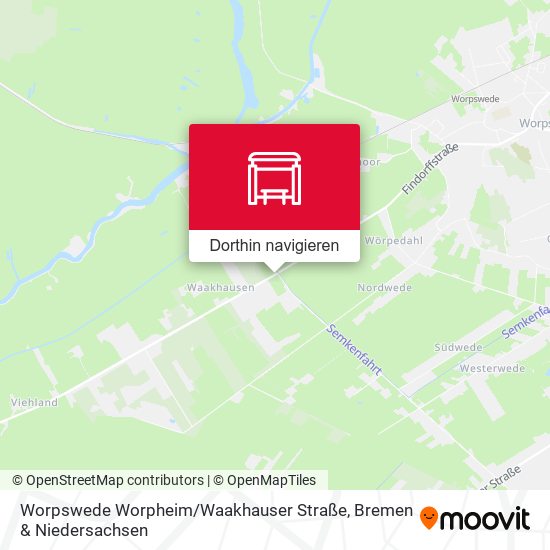Worpswede Worpheim / Waakhauser Straße Karte