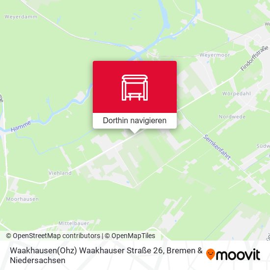 Waakhausen(Ohz) Waakhauser Straße 26 Karte