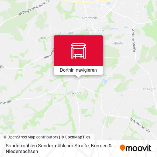 Sondermühlen Sondermühlener Straße Karte