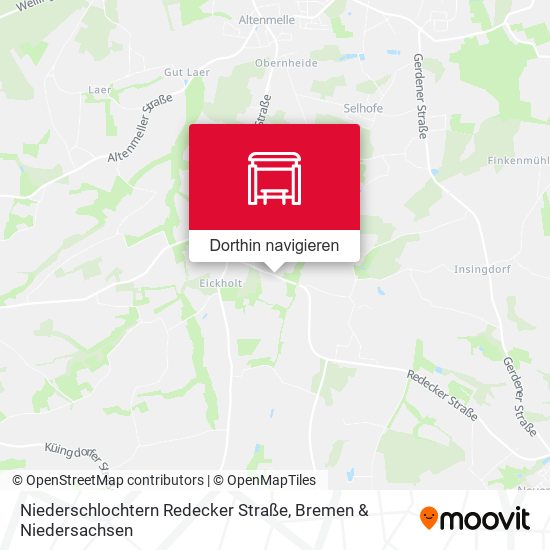 Niederschlochtern Redecker Straße Karte