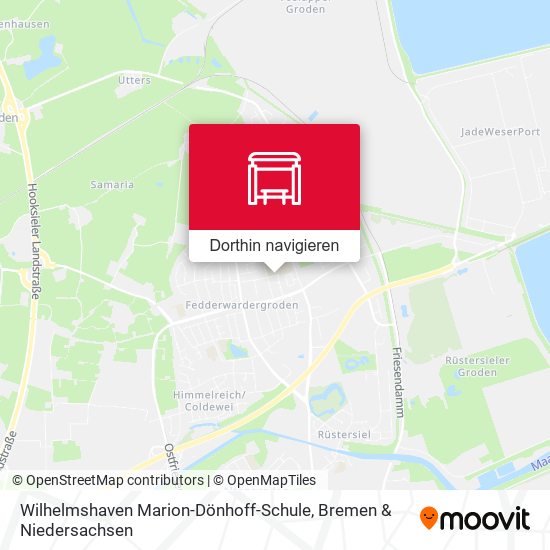 Wilhelmshaven Marion-Dönhoff-Schule Karte