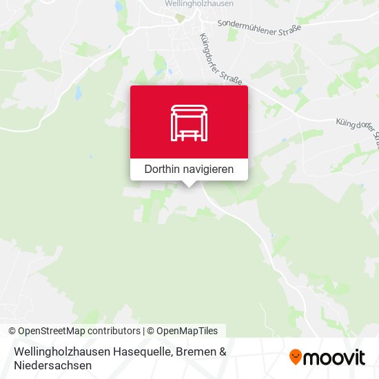 Wellingholzhausen Hasequelle Karte