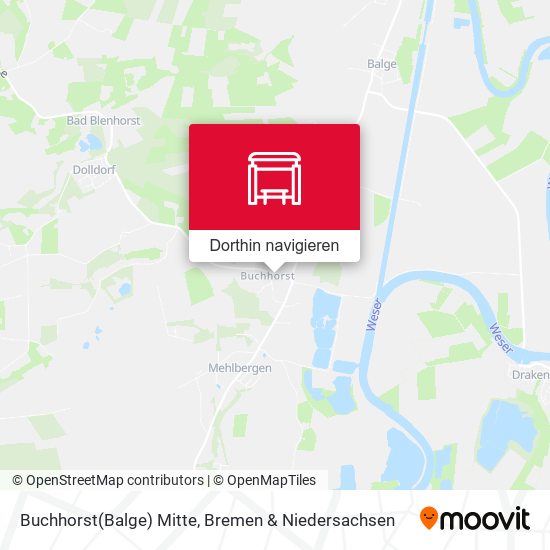Buchhorst(Balge) Mitte Karte