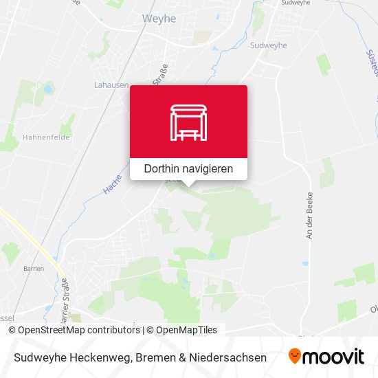 Sudweyhe Heckenweg Karte