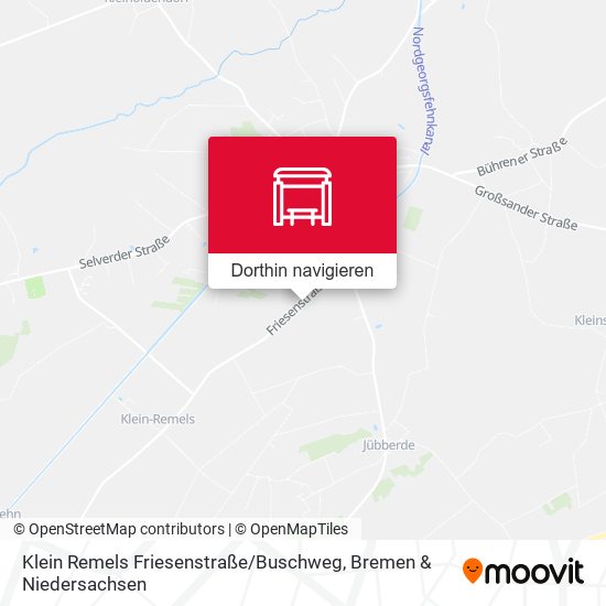 Klein Remels Friesenstraße / Buschweg Karte