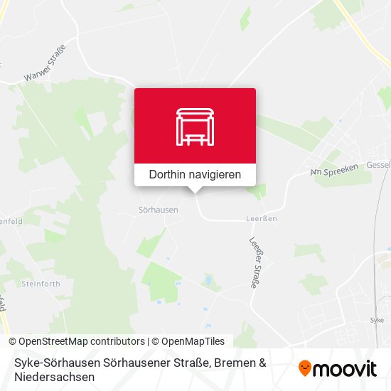 Syke-Sörhausen Sörhausener Straße Karte