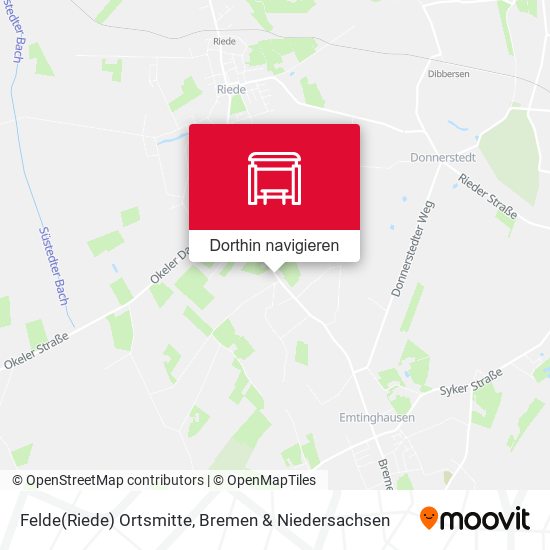 Felde(Riede) Ortsmitte Karte