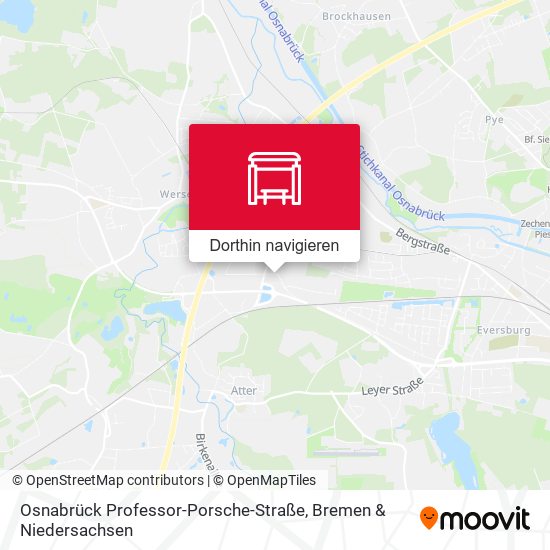 Osnabrück Professor-Porsche-Straße Karte