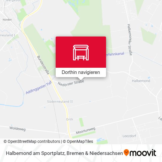 Halbemond am Sportplatz Karte