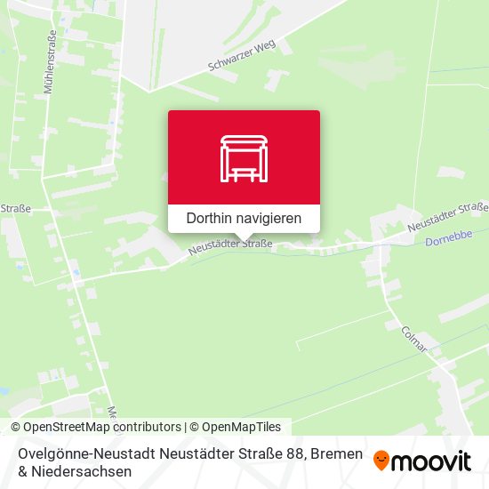 Ovelgönne-Neustadt Neustädter Straße 88 Karte