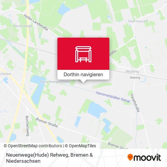 Neuenwege(Hude) Rehweg Karte