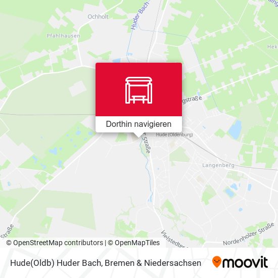 Hude(Oldb) Huder Bach Karte