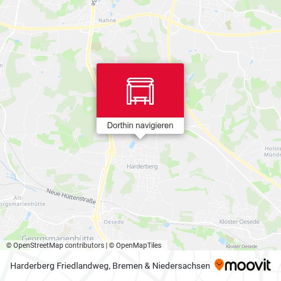 Harderberg Friedlandweg Karte