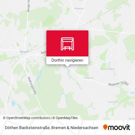 Döthen Backsteinstraße Karte