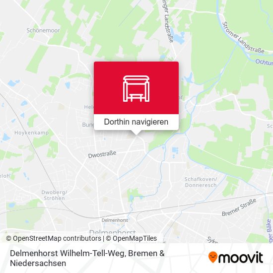 Delmenhorst Wilhelm-Tell-Weg Karte