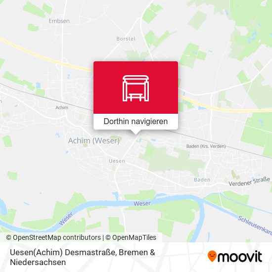 Uesen(Achim) Desmastraße Karte