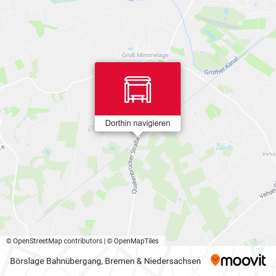 Börslage Bahnübergang Karte