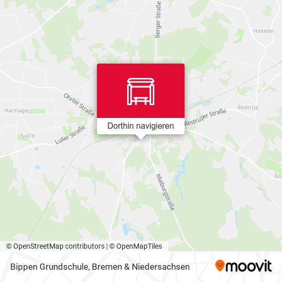 Bippen Grundschule Karte