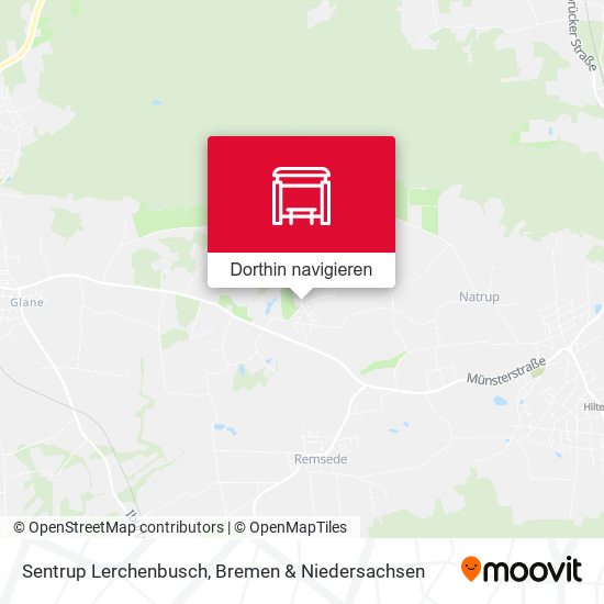 Sentrup Lerchenbusch Karte