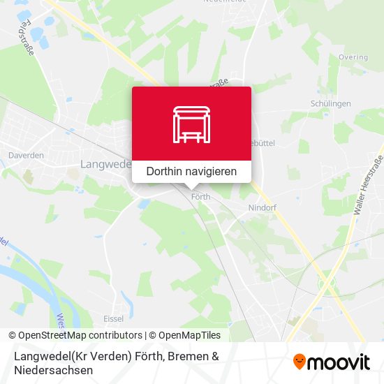 Langwedel(Kr Verden) Förth Karte