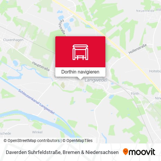 Daverden Suhrfeldstraße Karte