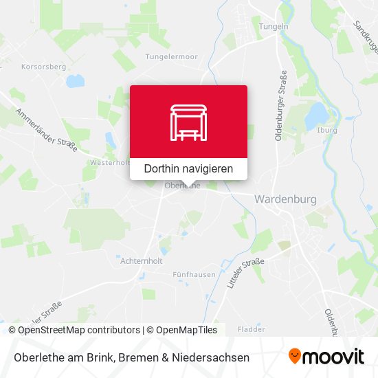 Oberlethe am Brink Karte