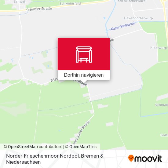 Norder-Frieschenmoor Nordpol Karte