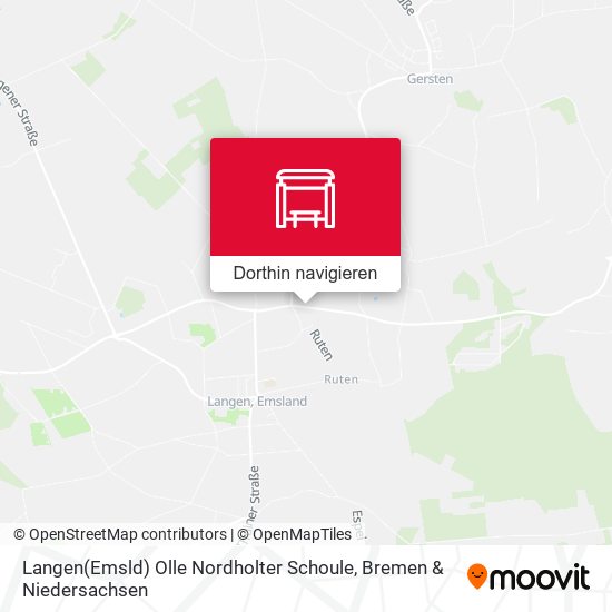 Langen(Emsld) Olle Nordholter Schoule Karte