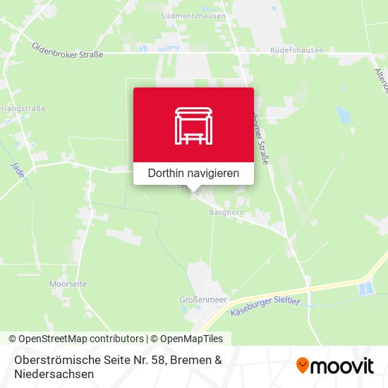 Oberströmische Seite Nr. 58 Karte