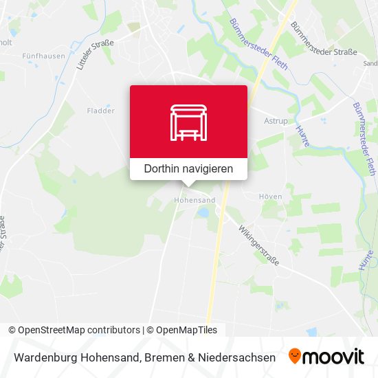 Wardenburg Hohensand Karte