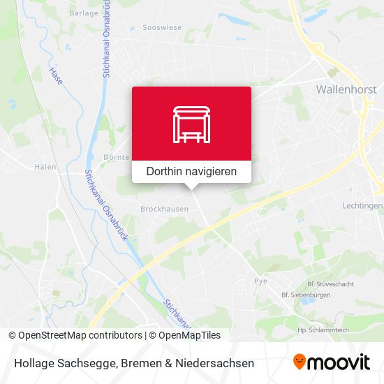 Hollage Sachsegge Karte