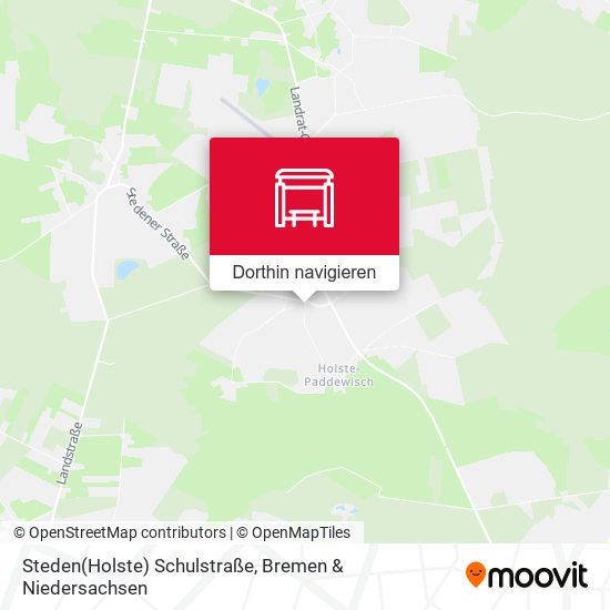 Steden(Holste) Schulstraße Karte