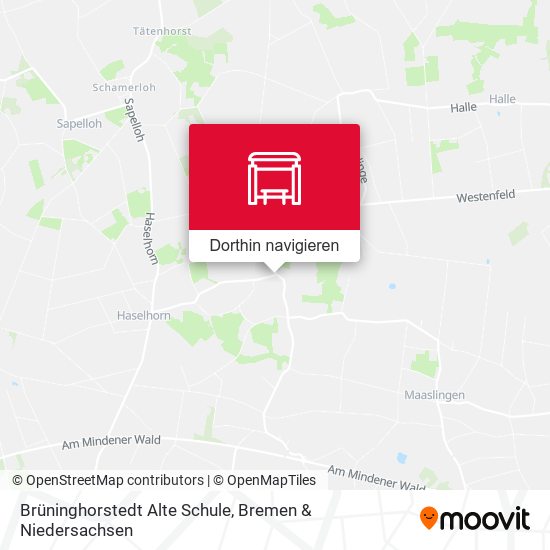Brüninghorstedt Alte Schule Karte