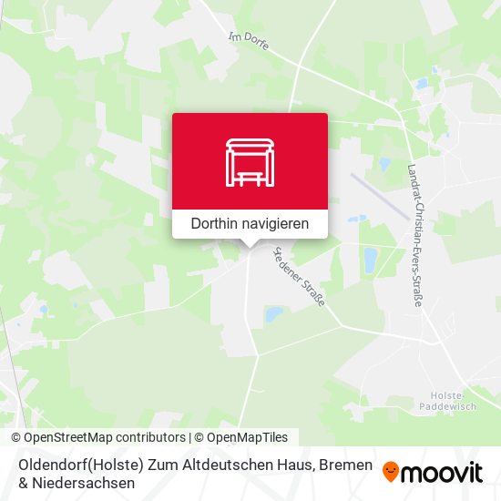 Oldendorf(Holste) Zum Altdeutschen Haus Karte