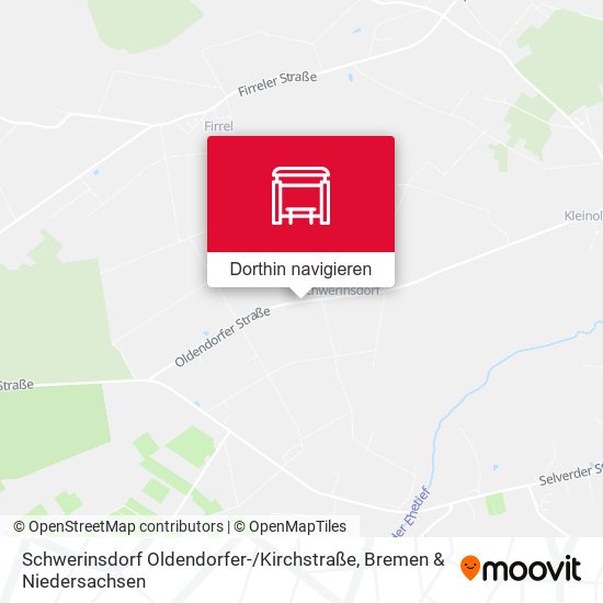 Schwerinsdorf Oldendorfer- / Kirchstraße Karte