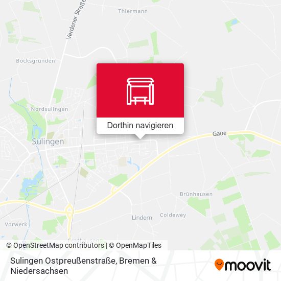 Sulingen Ostpreußenstraße Karte
