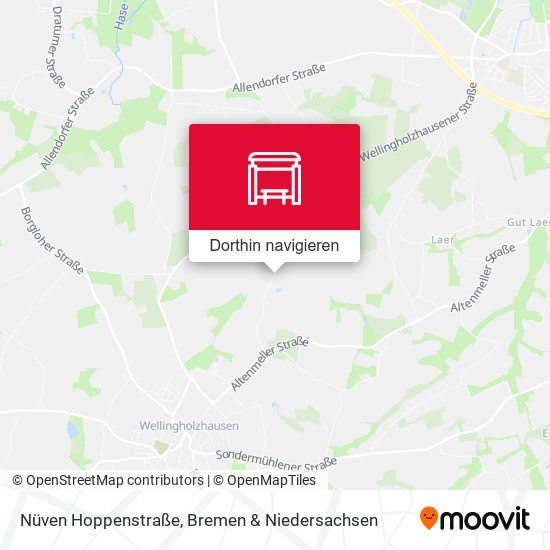 Nüven Hoppenstraße Karte