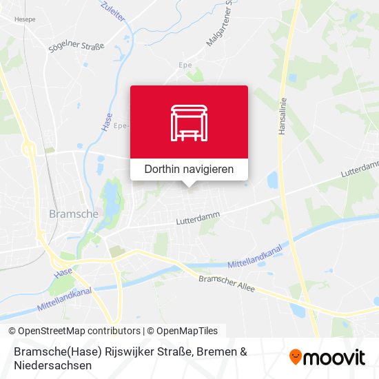 Bramsche(Hase) Rijswijker Straße Karte