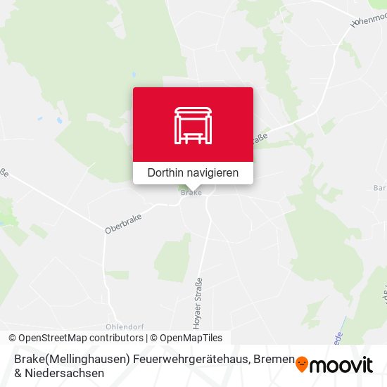 Brake(Mellinghausen) Feuerwehrgerätehaus Karte