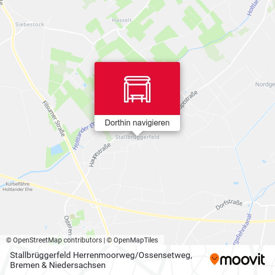 Stallbrüggerfeld Herrenmoorweg / Ossensetweg Karte