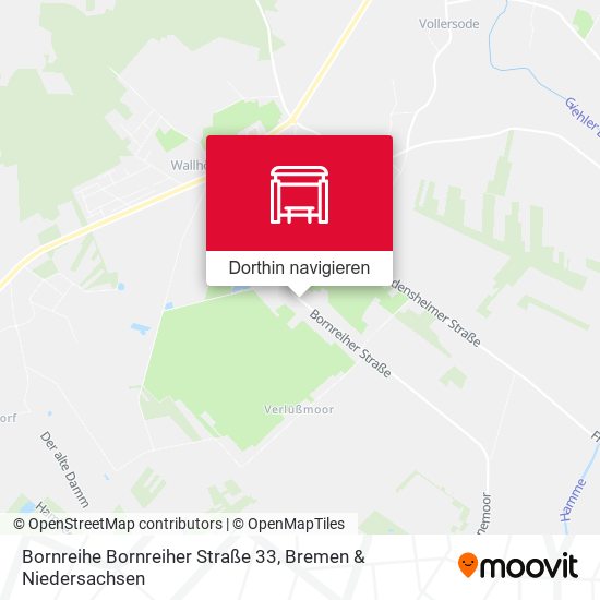 Bornreihe Bornreiher Straße 33 Karte