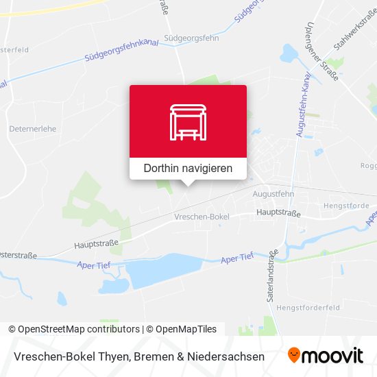 Vreschen-Bokel Thyen Karte