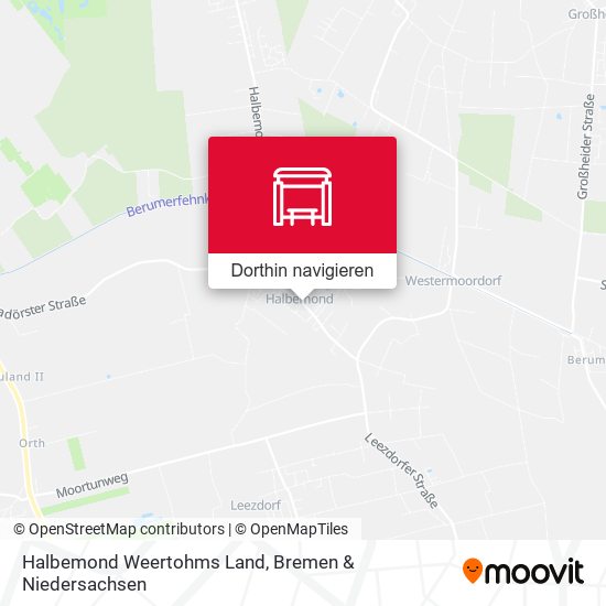 Halbemond Weertohms Land Karte