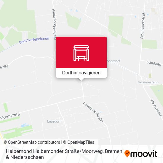 Halbemond Halbemonder Straße / Moorweg Karte