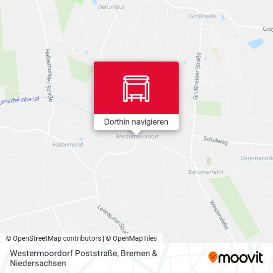 Westermoordorf Poststraße Karte